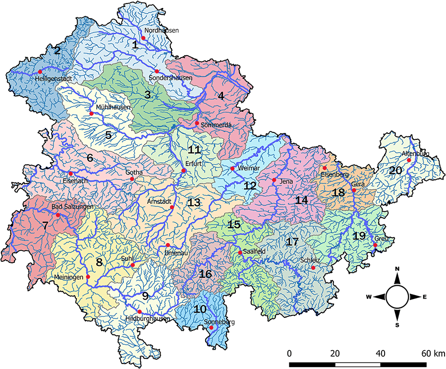GUV Thüringen Karte